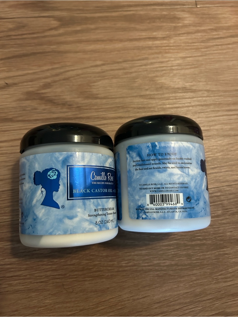 Black Castor Oil Buttercream Hair & Scalp Treatment - Light Blue